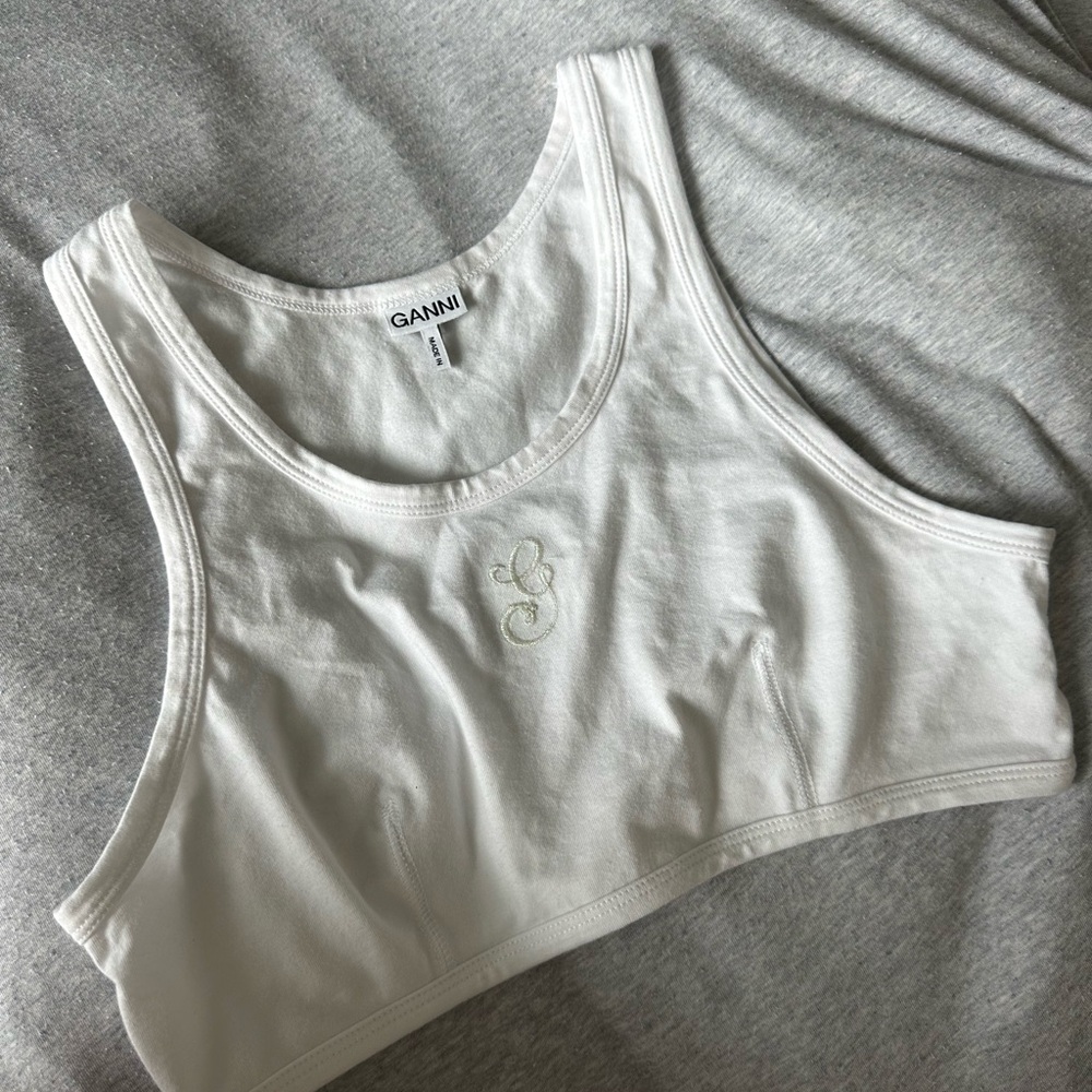 Ganni Classic White Tee